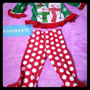 12 and 18 month toddler Christmas outfits